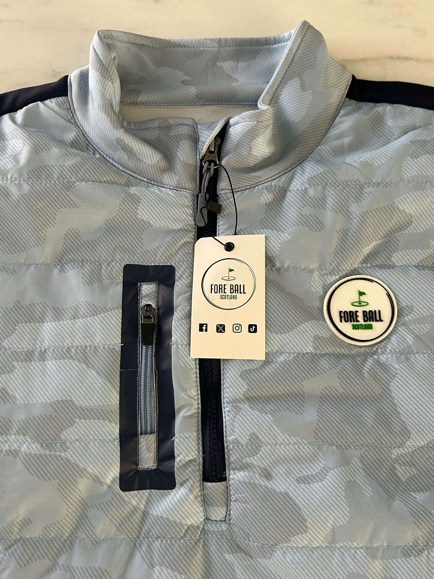 Golf Camo 1/4-Zip Gilet