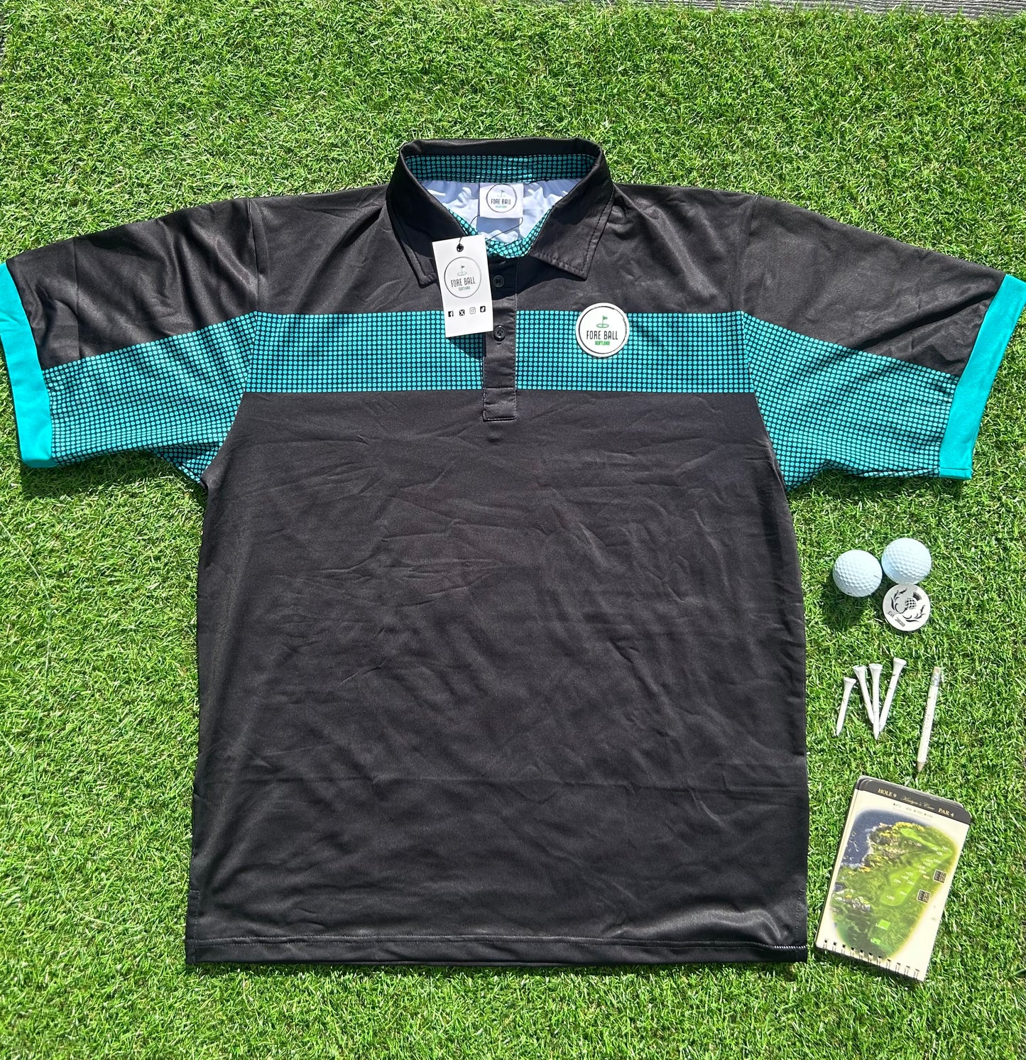 Golf Polo “Par” Green