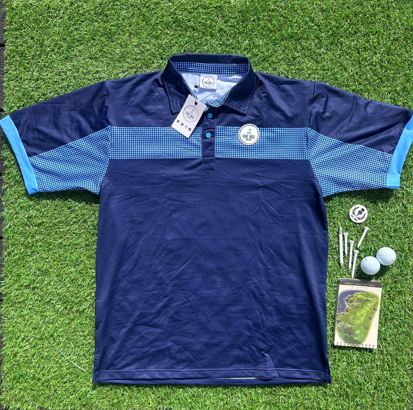 Golf polo “Par” Blue